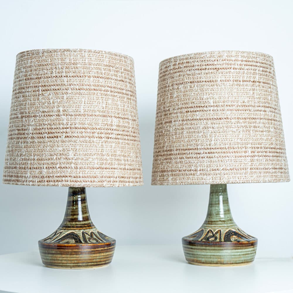 1 of the 2 Soholm Ceramic Table Lamps by Noomi Backhausen, Denmark 1960s