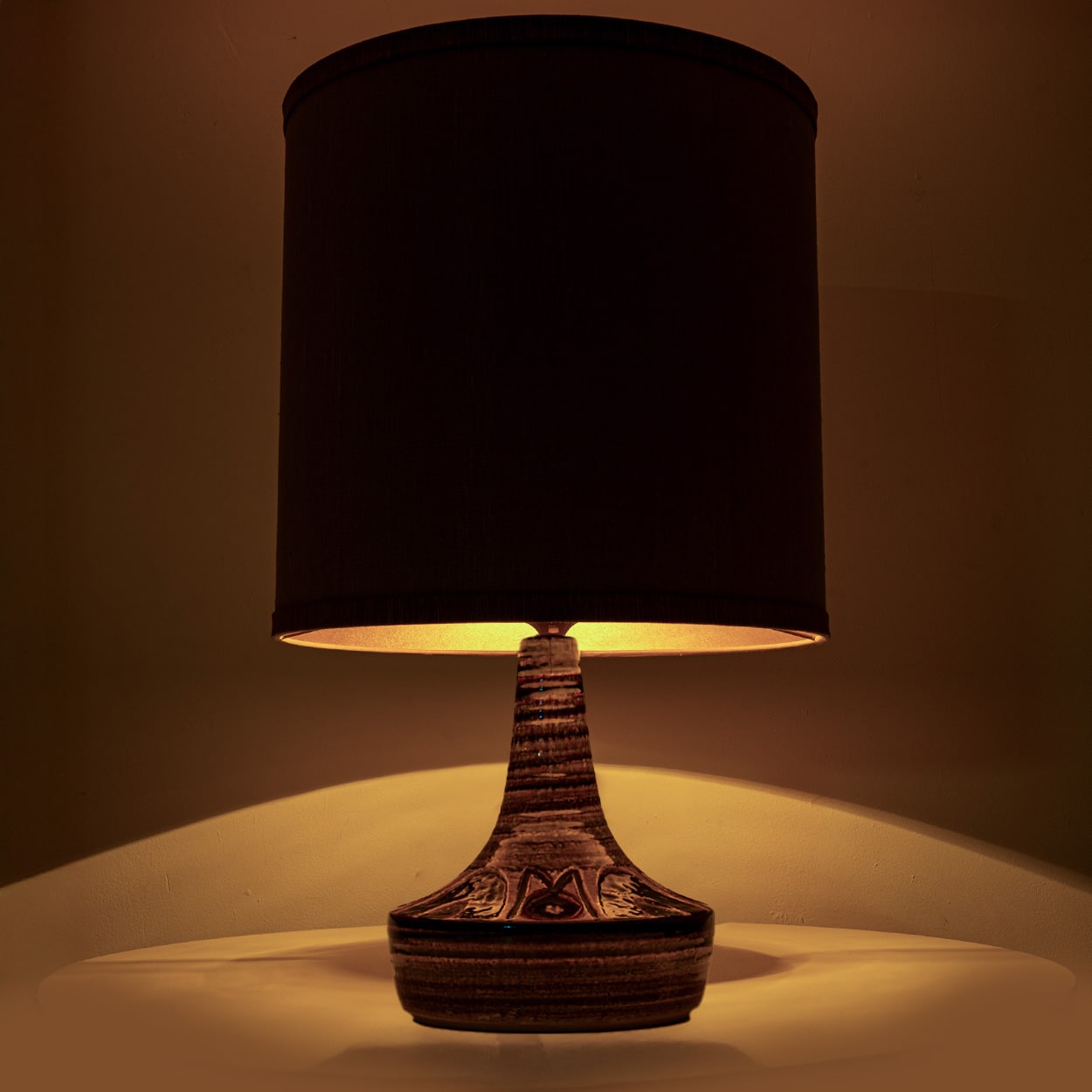 Pair of Soholm Ceramic Table Lamps by Noomi Backhausen, Denmark 1960