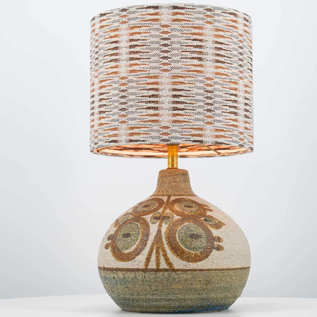 1 of the 2 Soholm Ceramic Table Lamps with Custom Lampshades, Noomi Backhausen