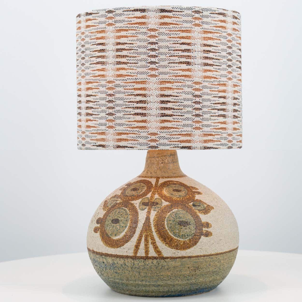 1 of the 2 Soholm Ceramic Table Lamps with Custom Lampshades, Noomi Backhausen