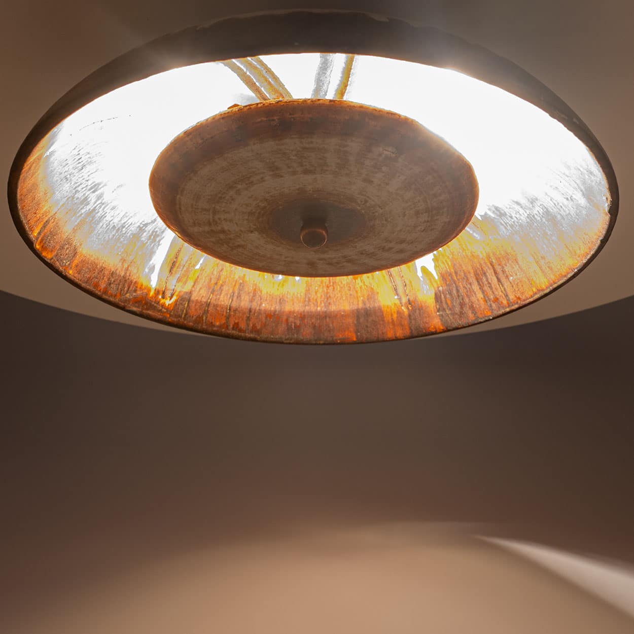Elegant Wall Light with Brown and Beige Accents, Axella, Denmark 1970