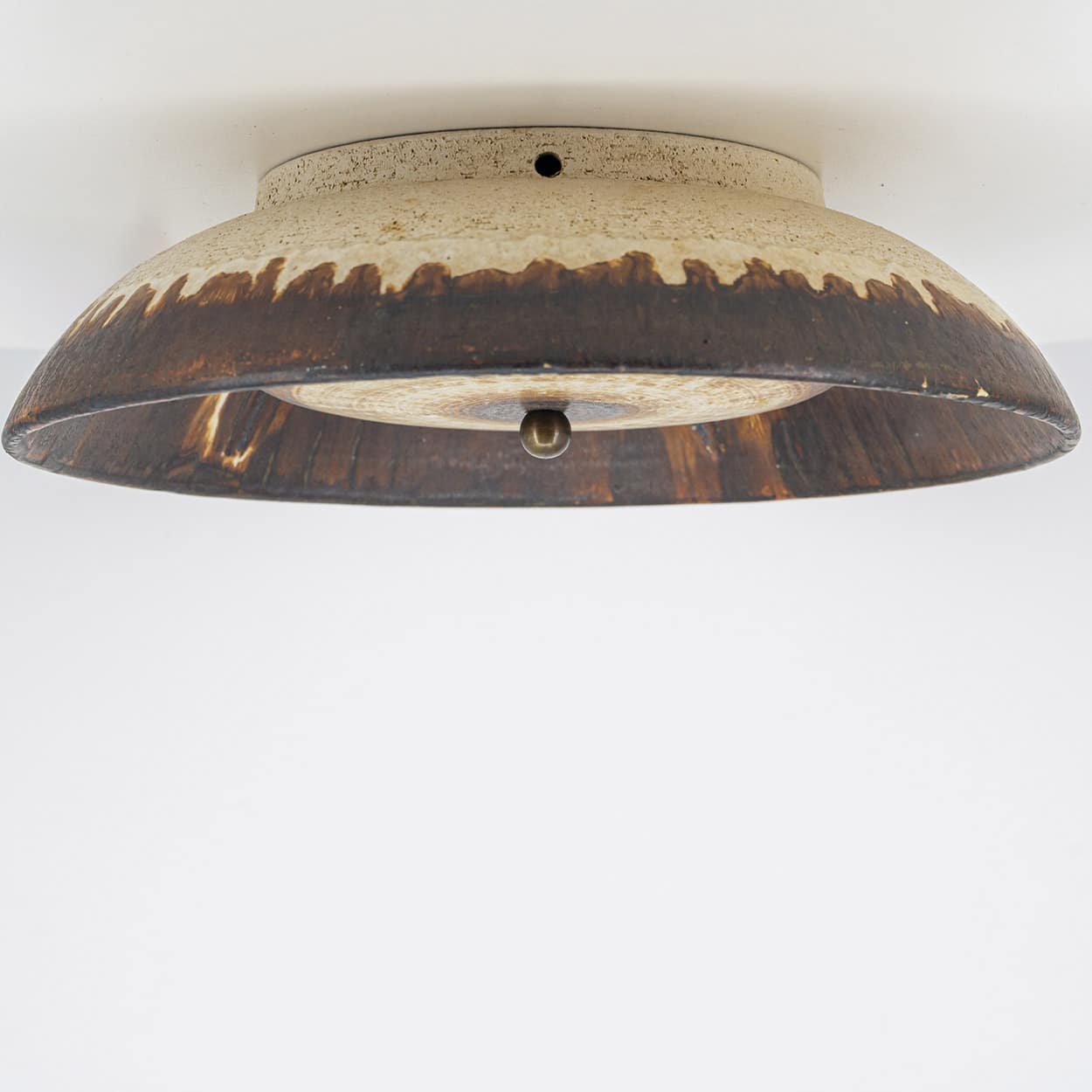 Elegant Wall Light with Brown and Beige Accents, Axella, Denmark 1970