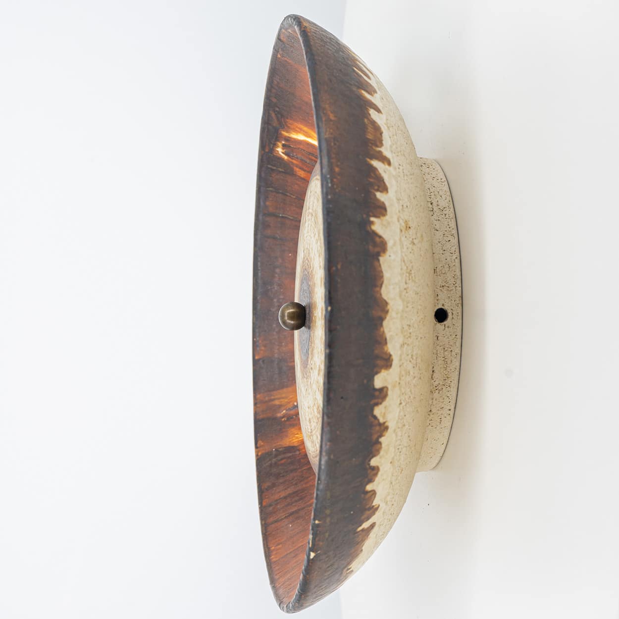 Elegant Wall Light with Brown and Beige Accents, Axella, Denmark 1970