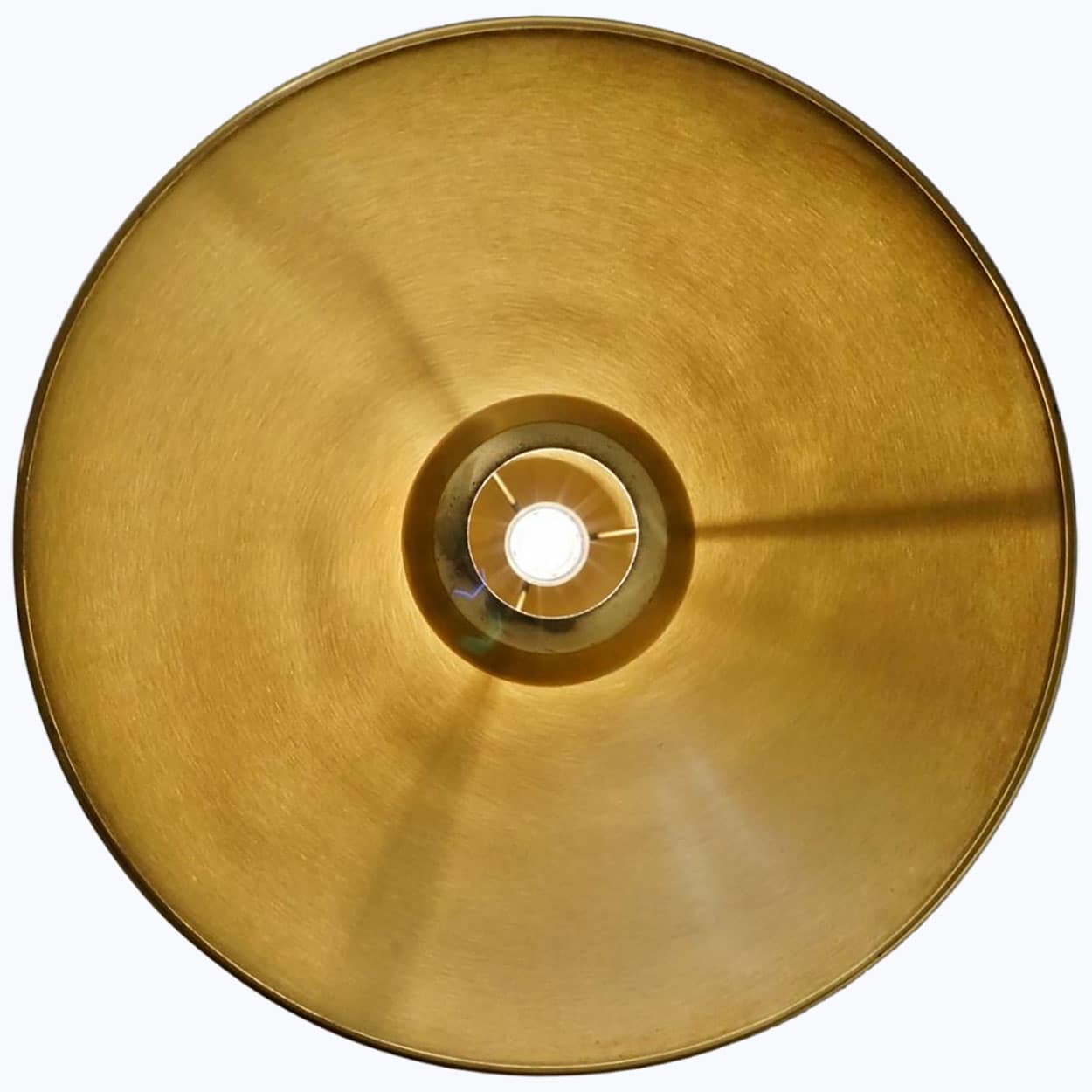 1 of the 3 Brass Onos Fixtures by Florian Schulz with Sand Cord