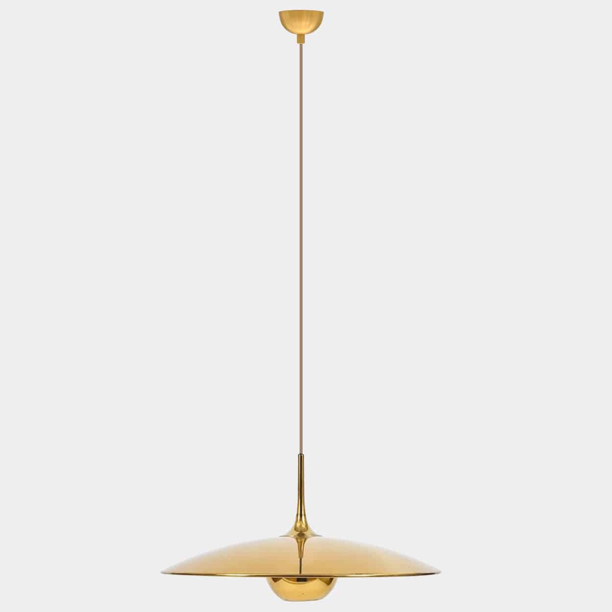 1 of the 3 Brass Onos Fixtures by Florian Schulz with Sand Cord