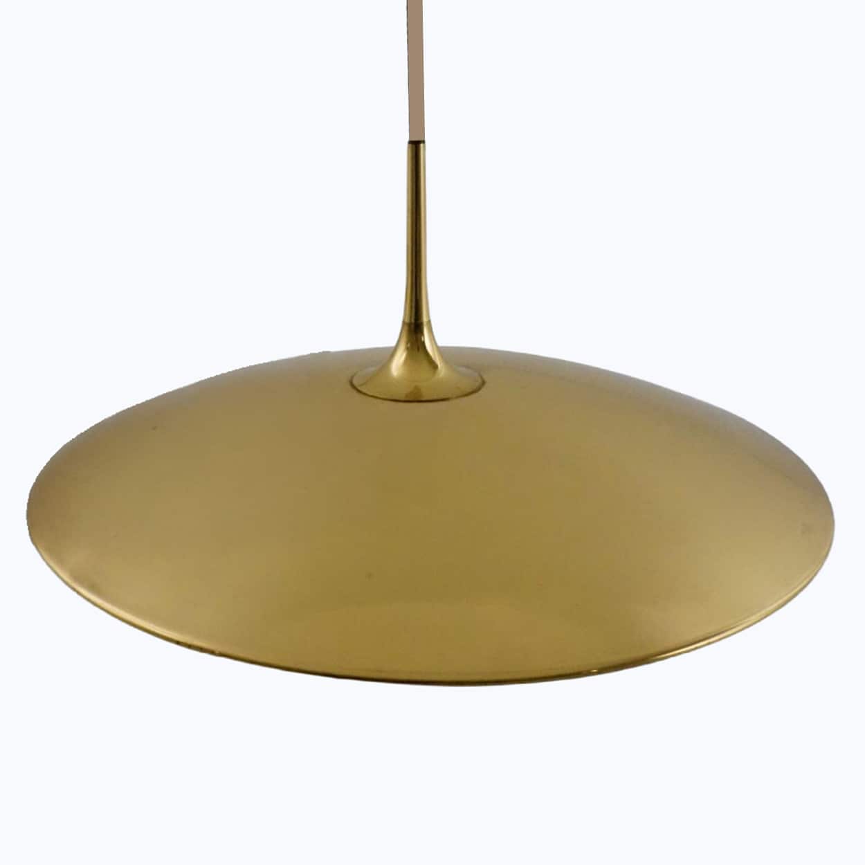 1 of the 3 Brass Onos Fixtures by Florian Schulz with Sand Cord