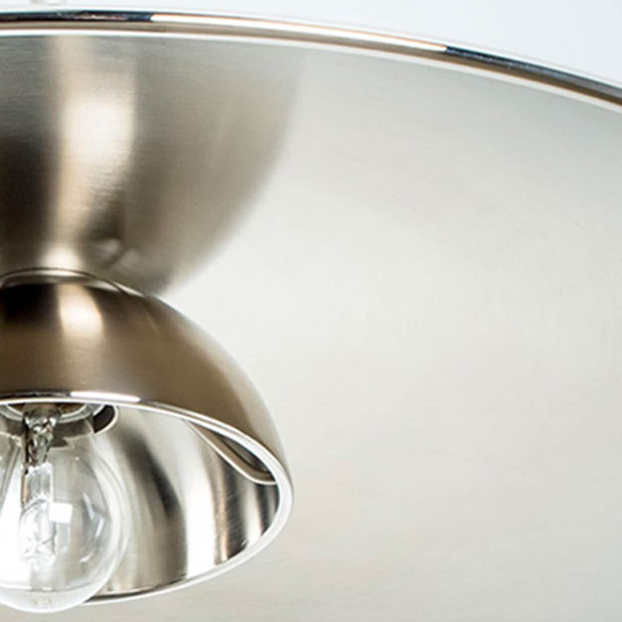 1 of the 3 Chrome Onos Fixtures by Florian Schulz with Black Cord