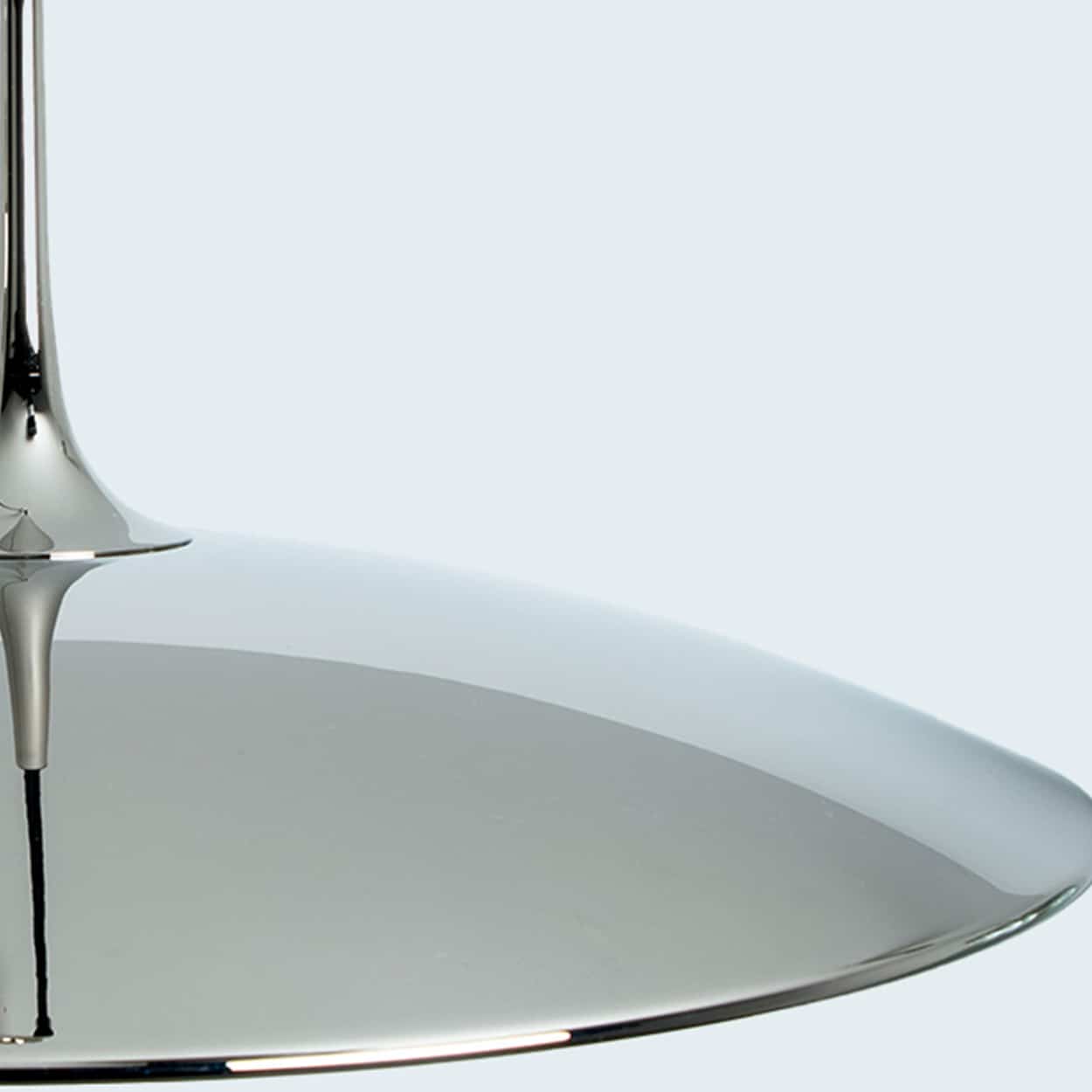 1 of the 3 Chrome Onos Fixtures by Florian Schulz with Black Cord