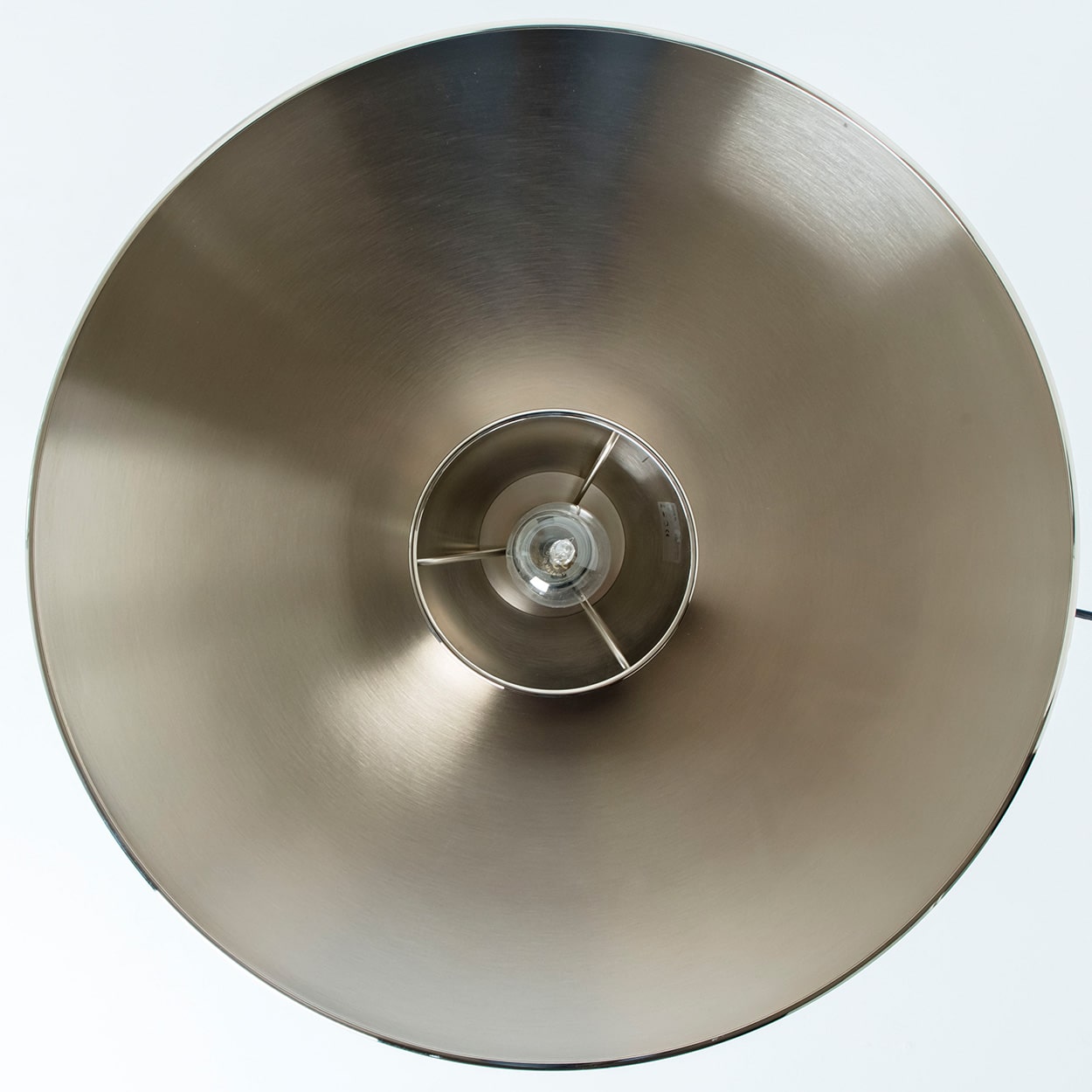 1 of the 3 Chrome Onos Fixtures by Florian Schulz with Black Cord