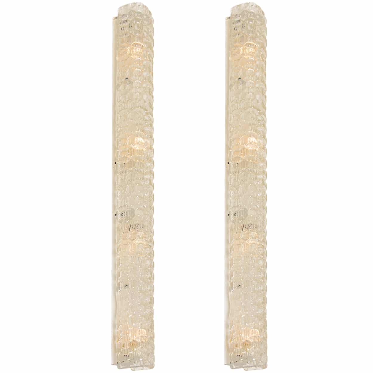 XL Bubble Glass Wall Light Fixtures by Hillebrand, Germany, 1960