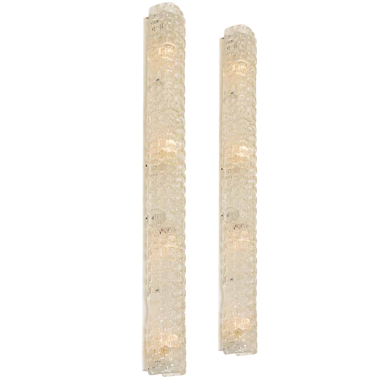 XL Bubble Glass Wall Light Fixtures by Hillebrand, Germany, 1960
