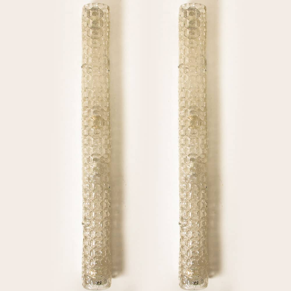 XL Bubble Glass Wall Light Fixtures by Hillebrand, Germany, 1960