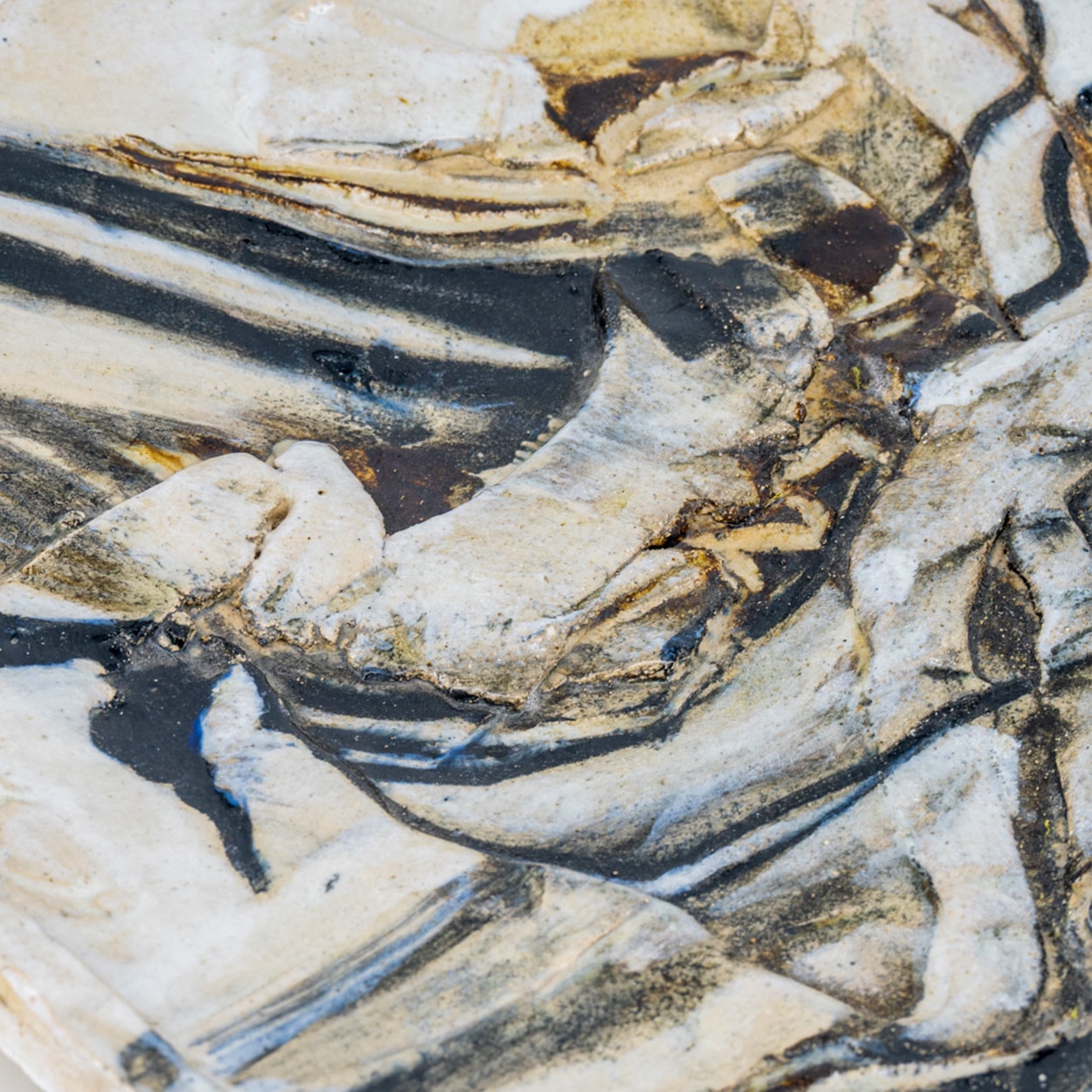 Round Ceramic Plate, Signed by Jeppe Hagedorn, Denmark 1960s