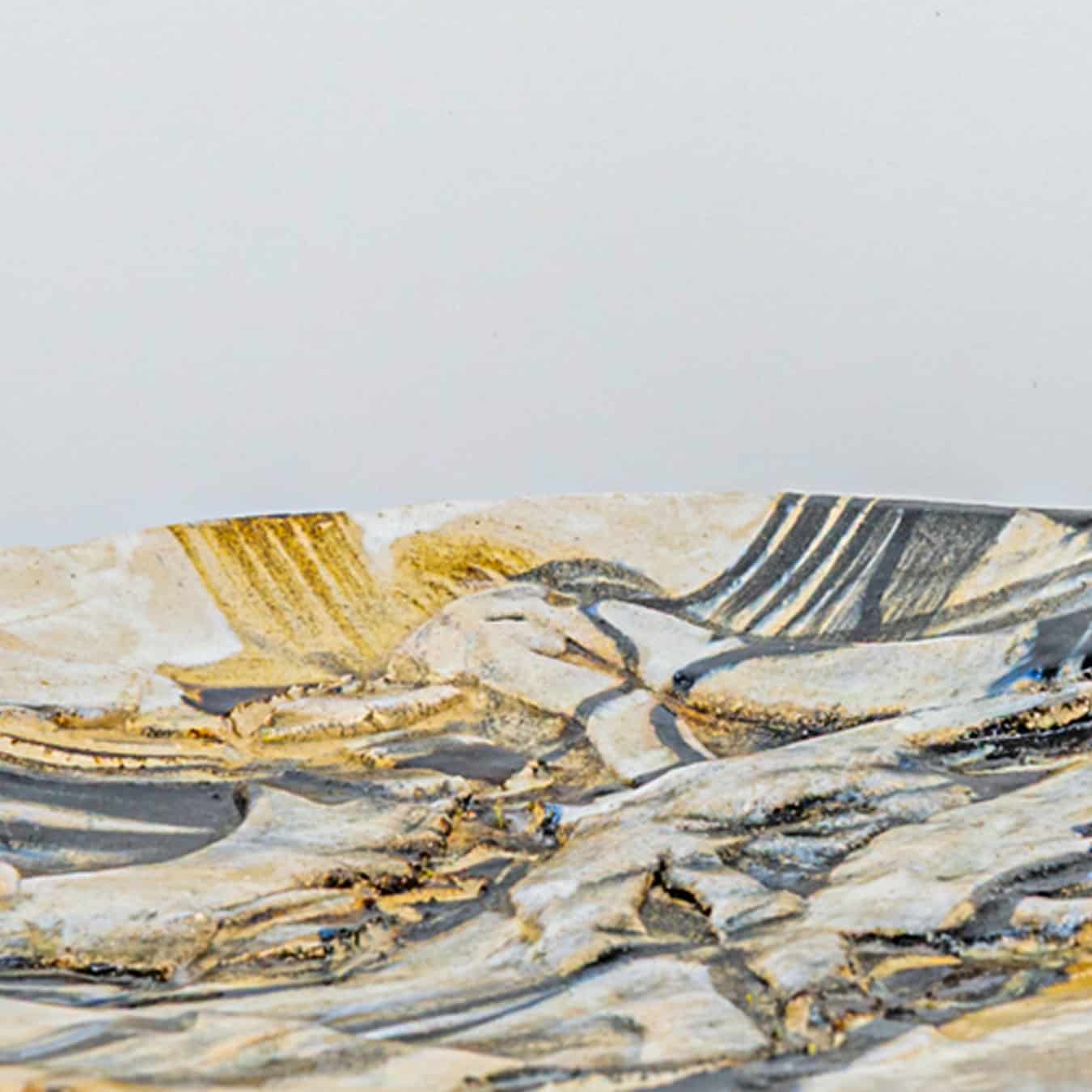 Round Ceramic Plate, Signed by Jeppe Hagedorn, Denmark 1960s