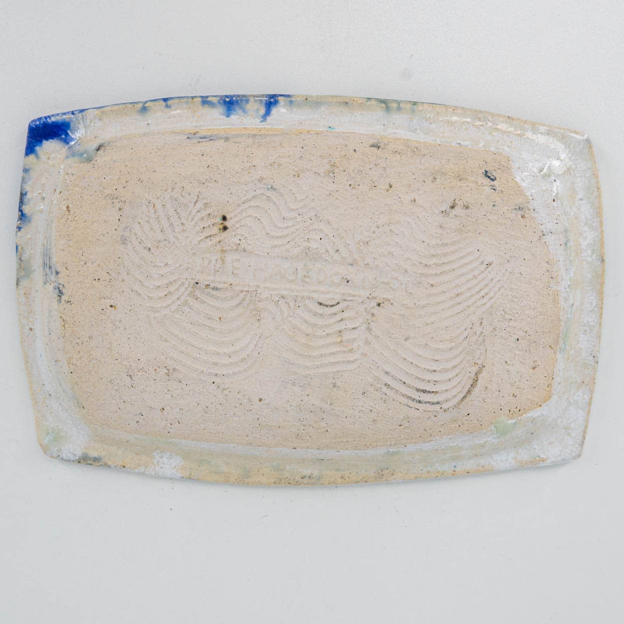 Deep Sea Ceramic Plate, Signed by Jeppe Hagedorn, Denmark 1960s