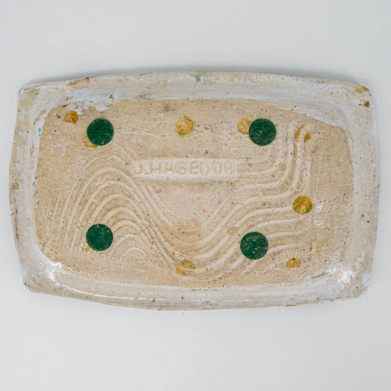 Earthy Ceramic Plate, Signed by Jeppe Hagedorn, Denmark 1960s