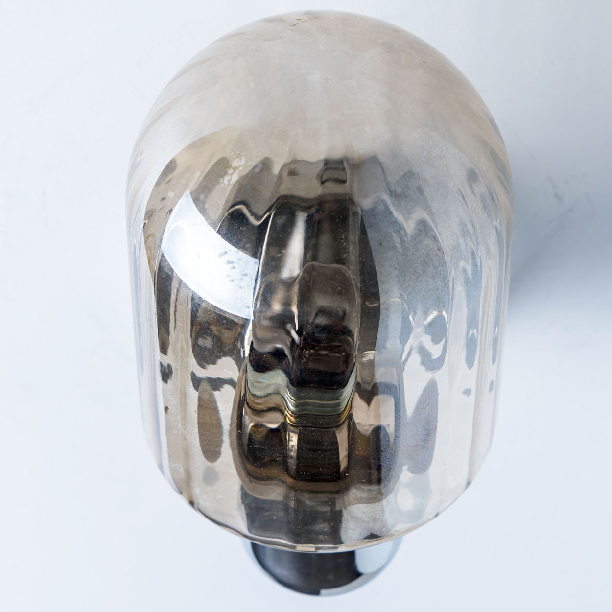 Pair of Markslöjd Silver Chrome Wall Lights with Smoked Glass, Sweden