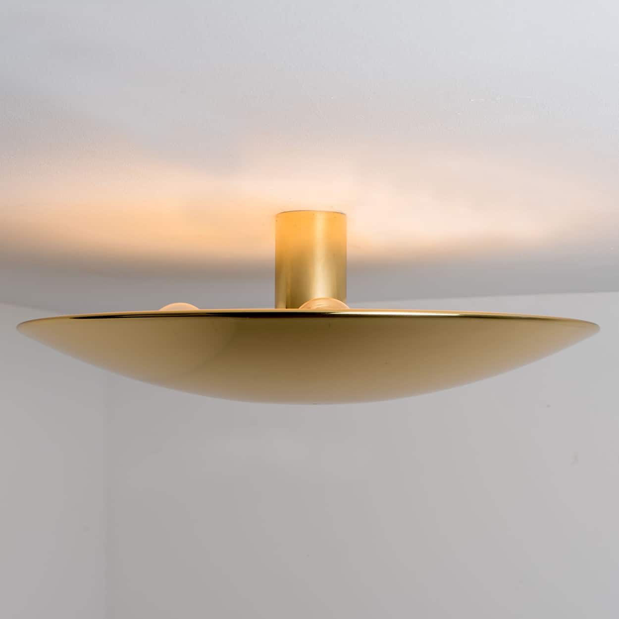 Florian Schulz Brass Flush Mount Ceiling / Wall Light