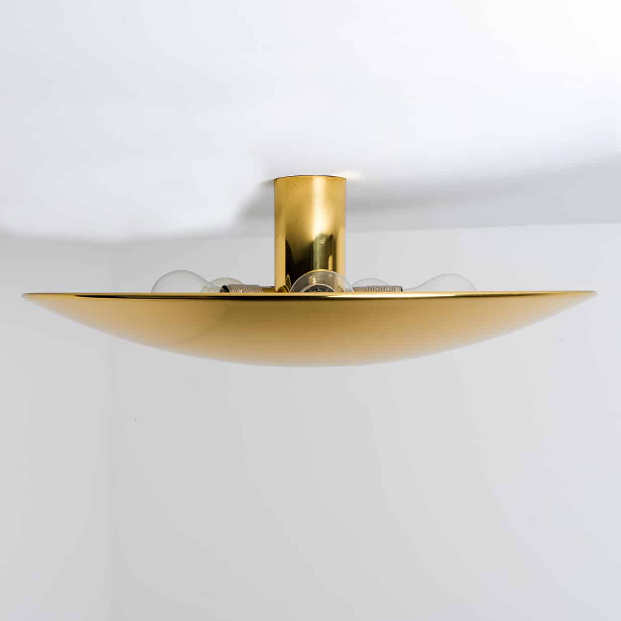 Florian Schulz Brass Flush Mount Ceiling / Wall Light