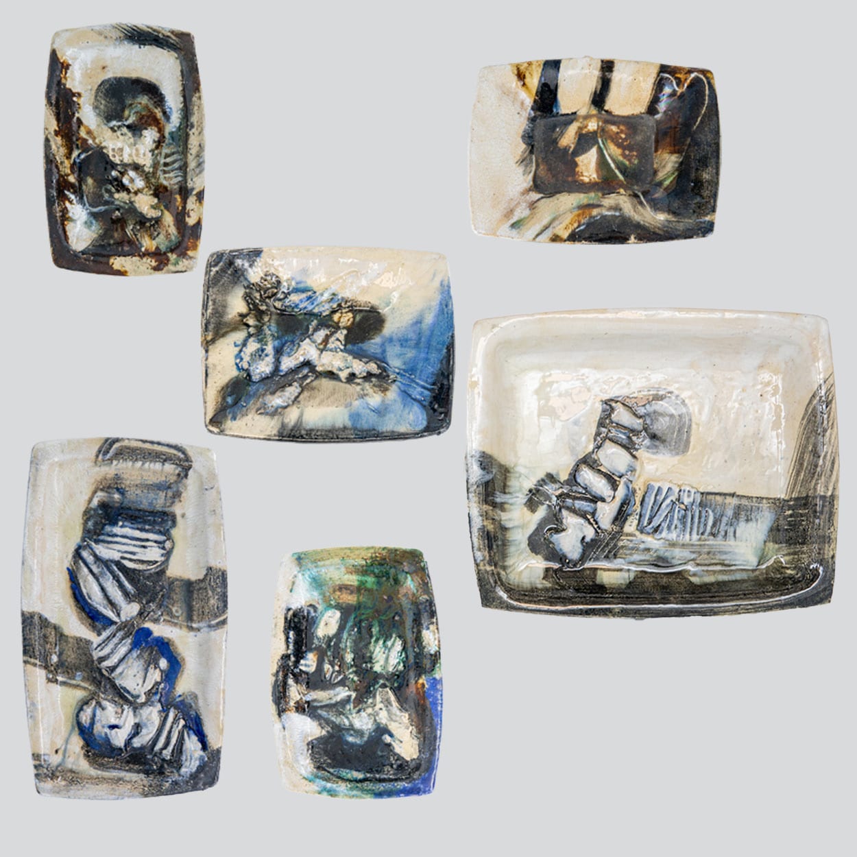 XL Complete Ceramic Set, Signed and Created by Jeppe Hagedorn, Denmark 1960s