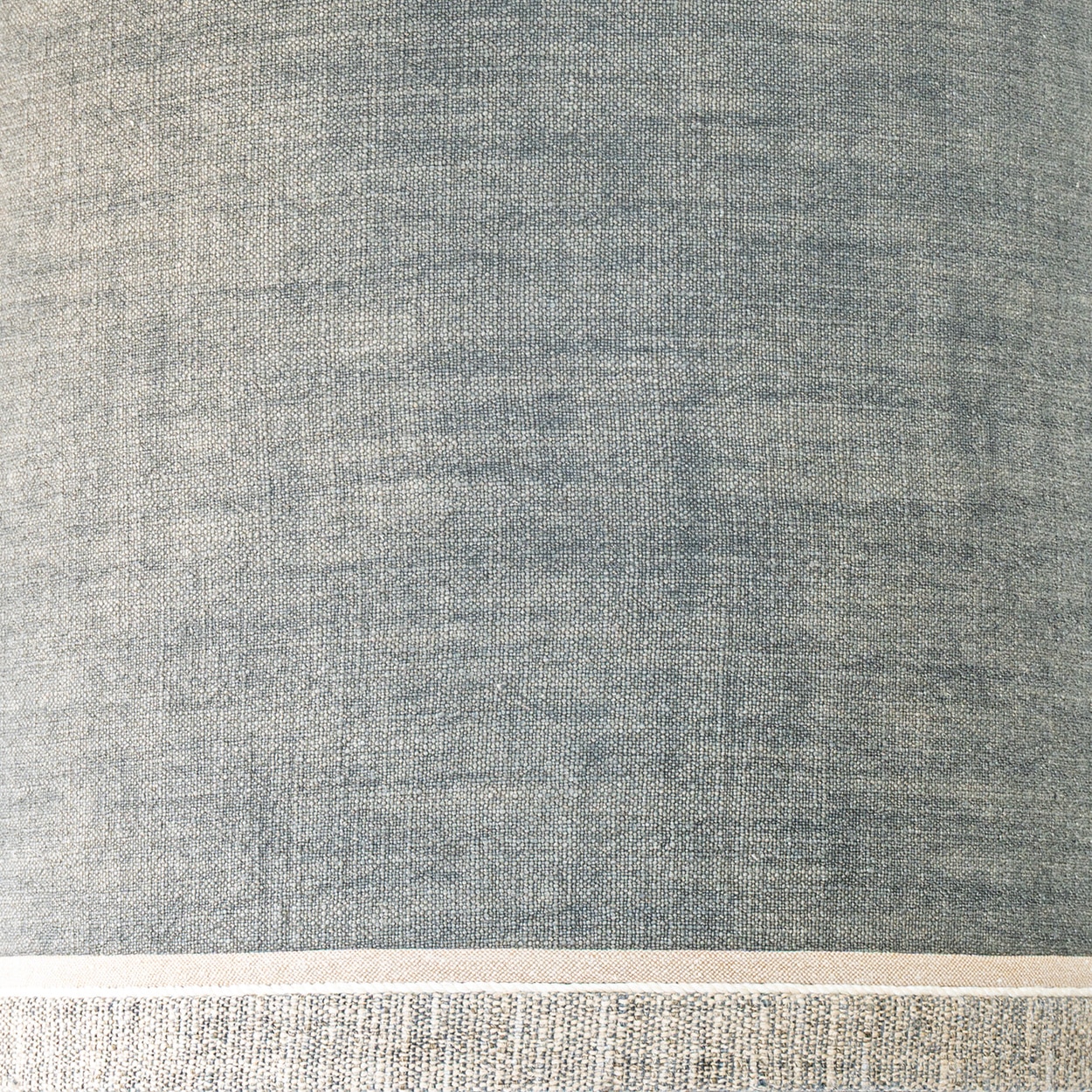 XL Ceramic Floor Lamp Glass Pebble Bands, Gray Custom Lampshade by R. Houben