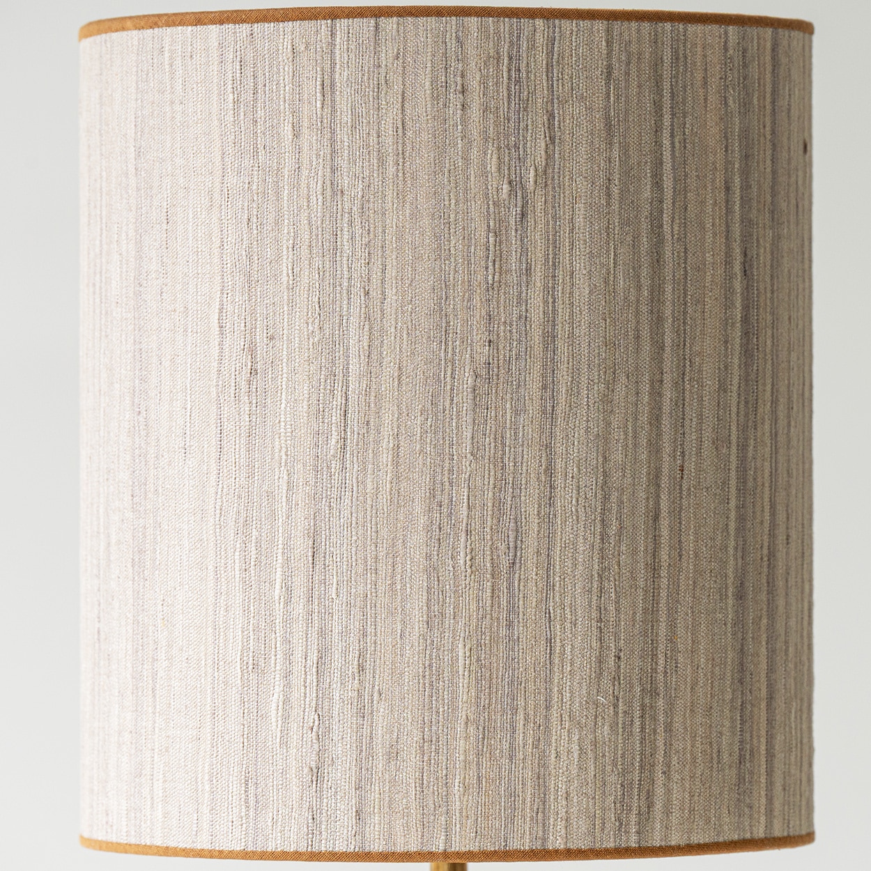 Gunnar Nylund Wave Ceramic Lamp, Beige Custom Lampshade by R. Houben