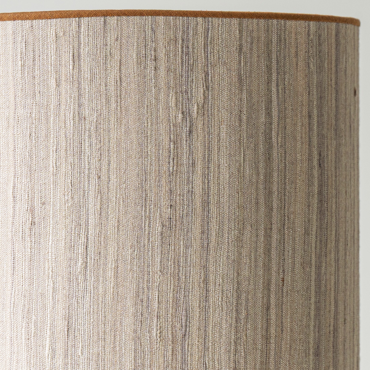 Gunnar Nylund Wave Ceramic Lamp, Beige Custom Lampshade by R. Houben