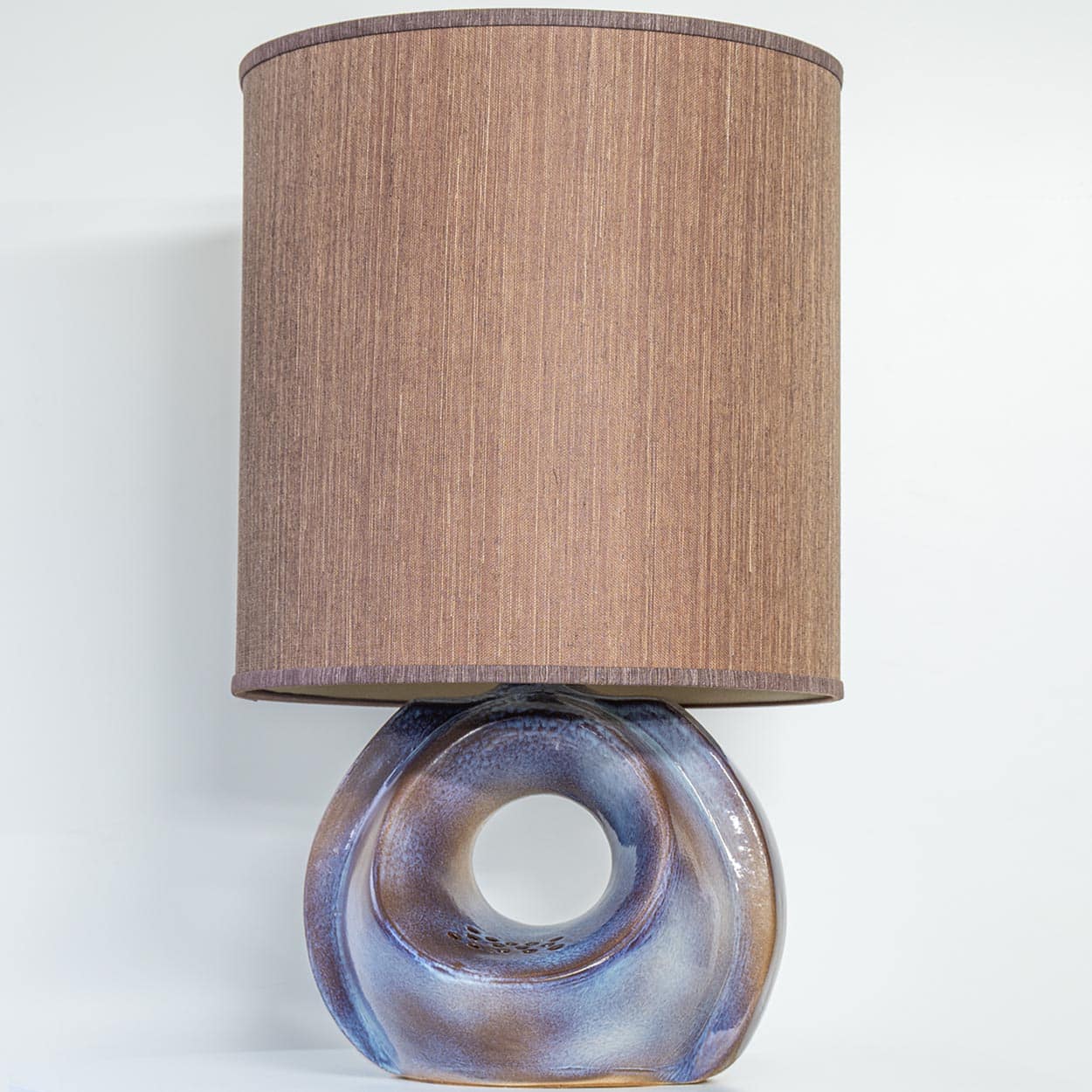 Large Celestial Ceramic Lamp Hole, Custom Lampshade by R. Houben