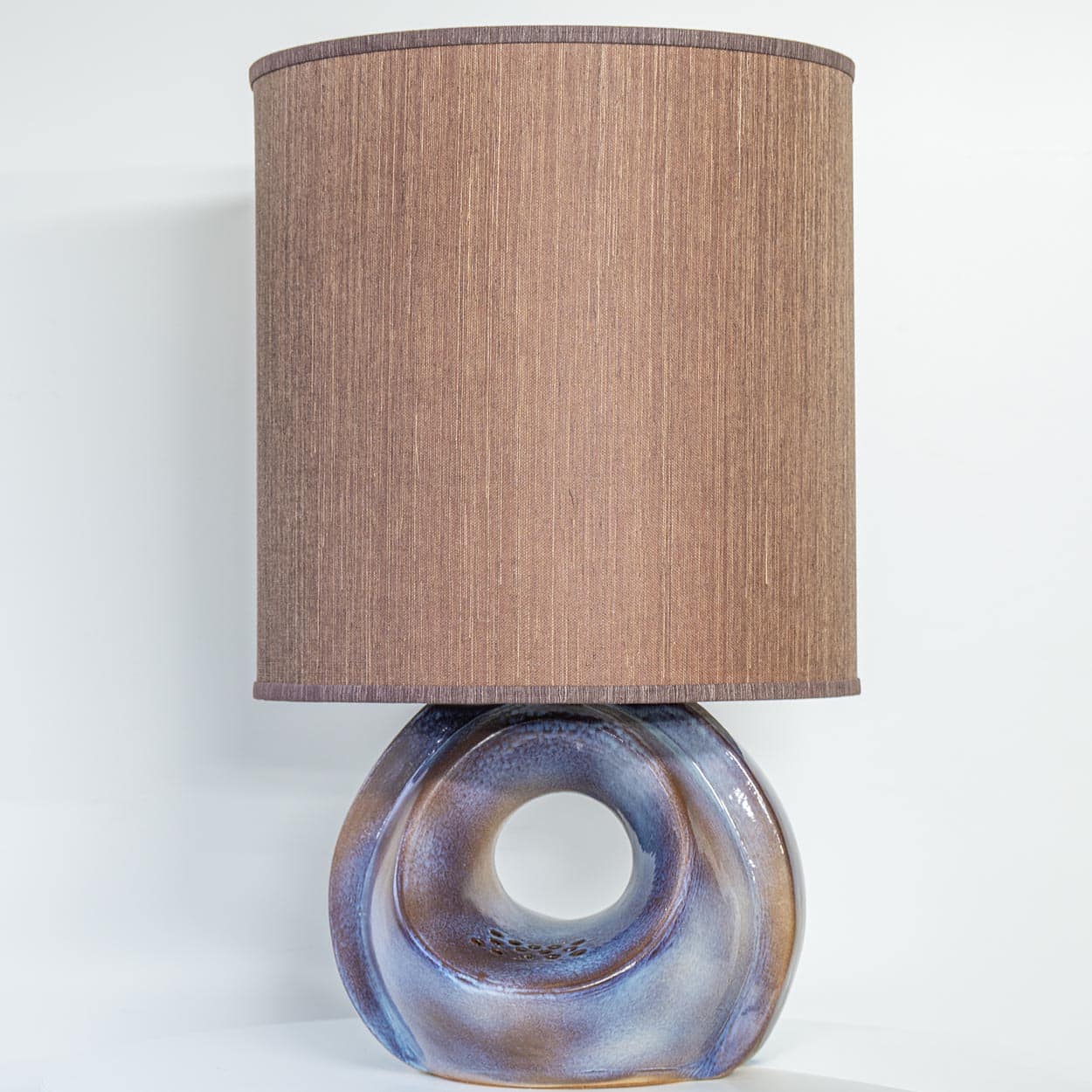 Large Celestial Ceramic Lamp Hole, Custom Lampshade by R. Houben