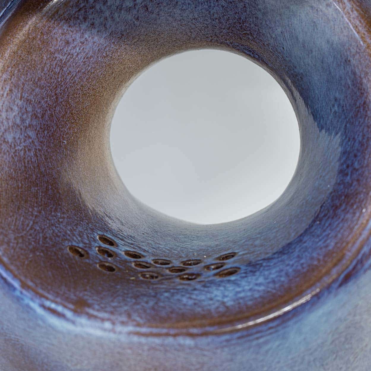 Large Celestial Ceramic Lamp Hole, Custom Lampshade by R. Houben