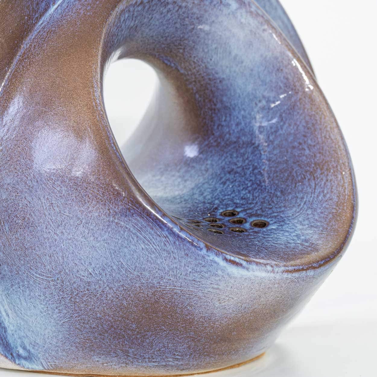 Large Celestial Ceramic Lamp Hole, Custom Lampshade by R. Houben