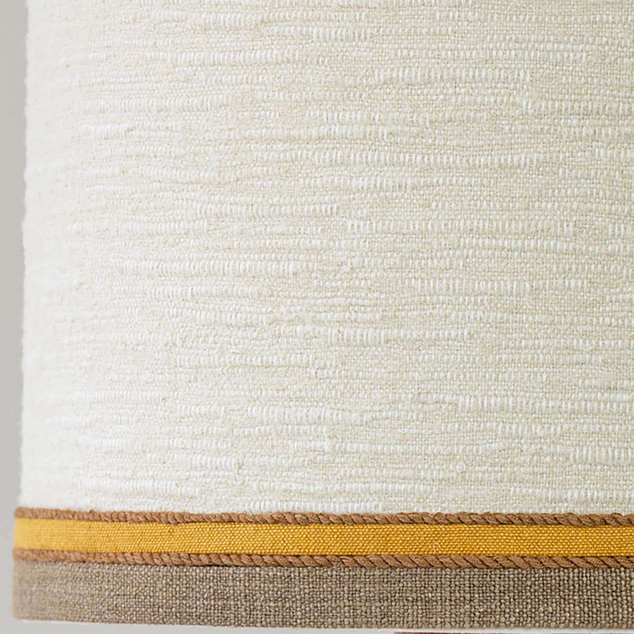 1 of the 2 Caramel Glazed Ceramic Lamps, Custom Matching Lampshade by R. Houben