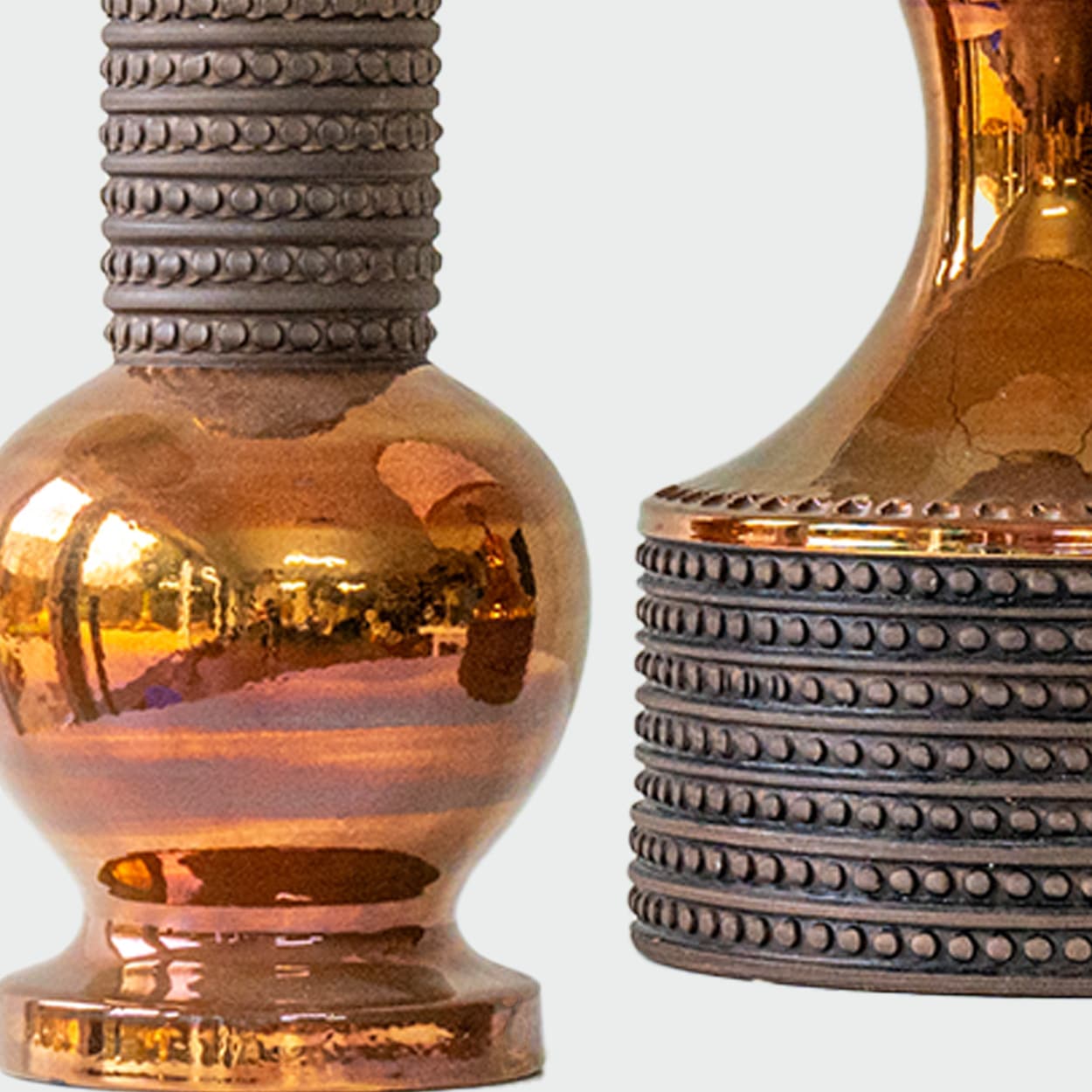 1 of the 2 Bitossi Ceramic Lamps for Bergboms, Lampshades by R. Houben