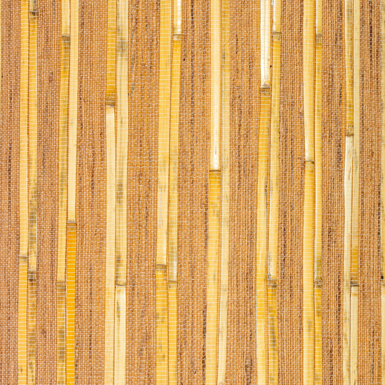 1 of the 2 Stacked Rattan Totem Taper Lamp, Custom Made Lampshade by R. Houben