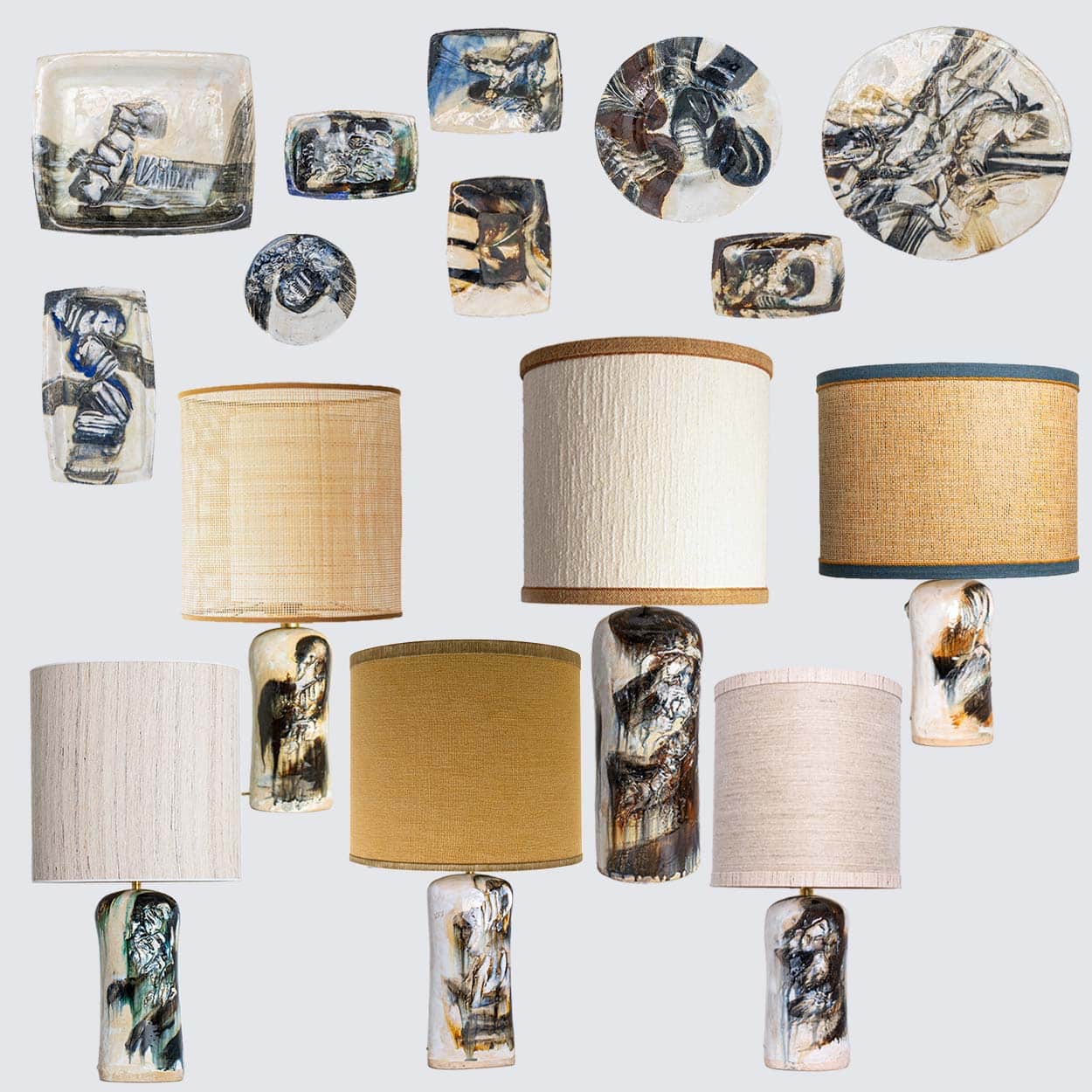 XL Complete Ceramic Set, Signed and Created by Jeppe Hagedorn, Denmark 1960s