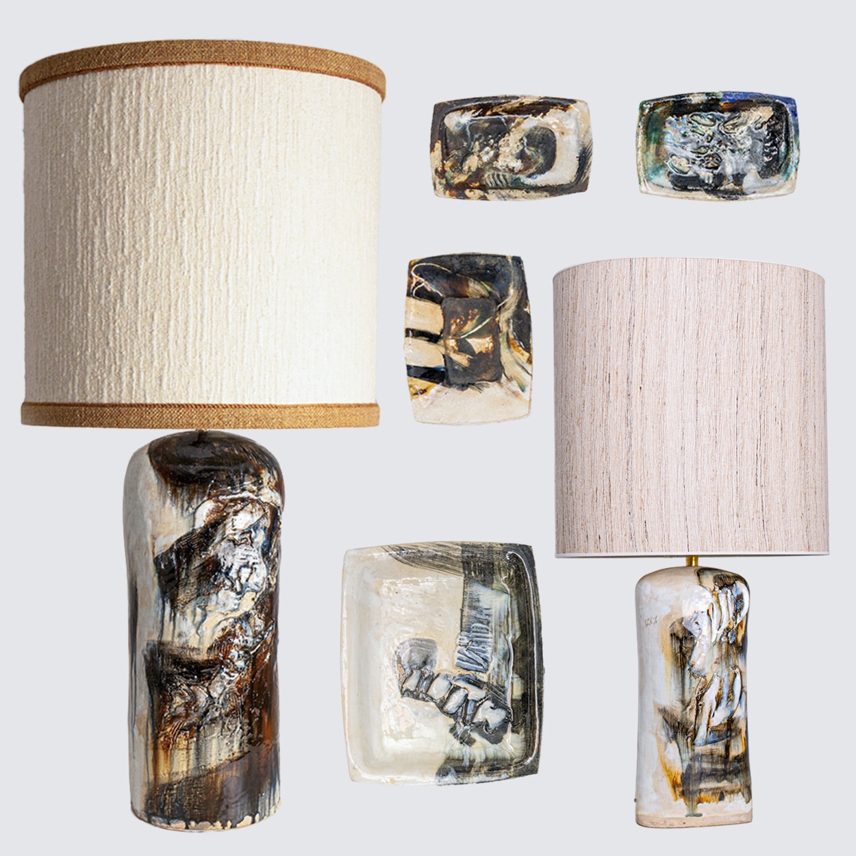 XL Complete Ceramic Set, Signed and Created by Jeppe Hagedorn, Denmark 1960s