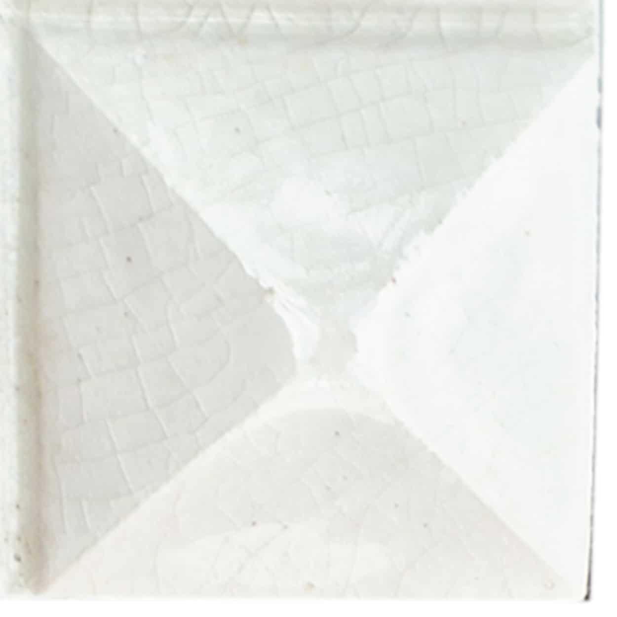 1 of the 60 Cream White Corners Art Deco Middle Glazed Tiles by Societe Morialme