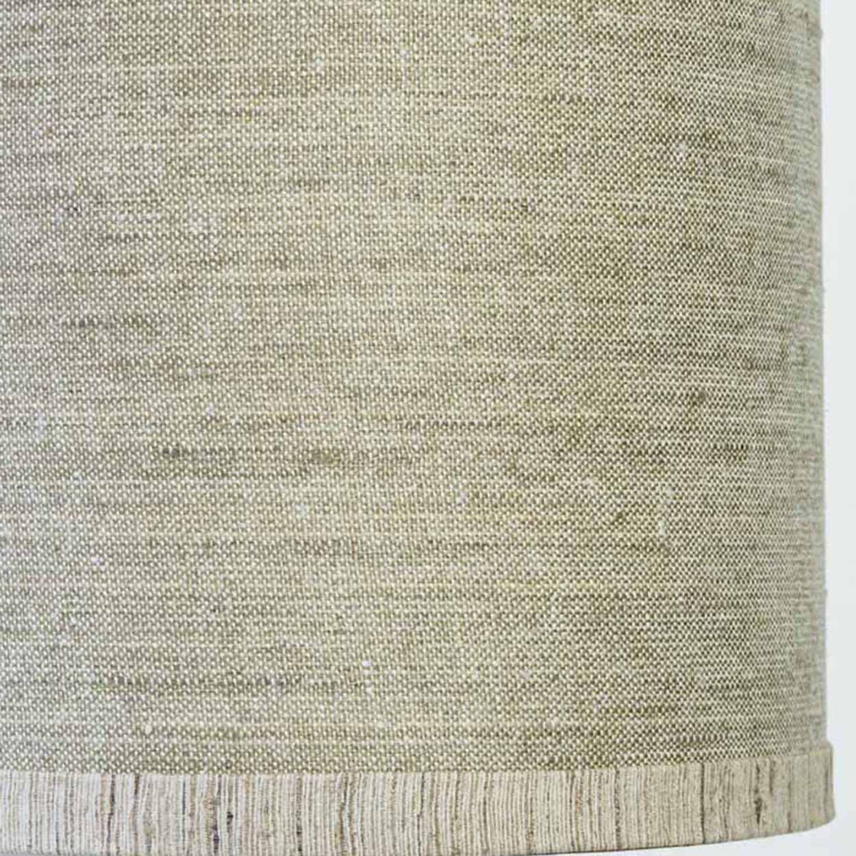 Beige Textured Ceramic Floor Table Lamp, Custom Matching Lampshade by R. Houben