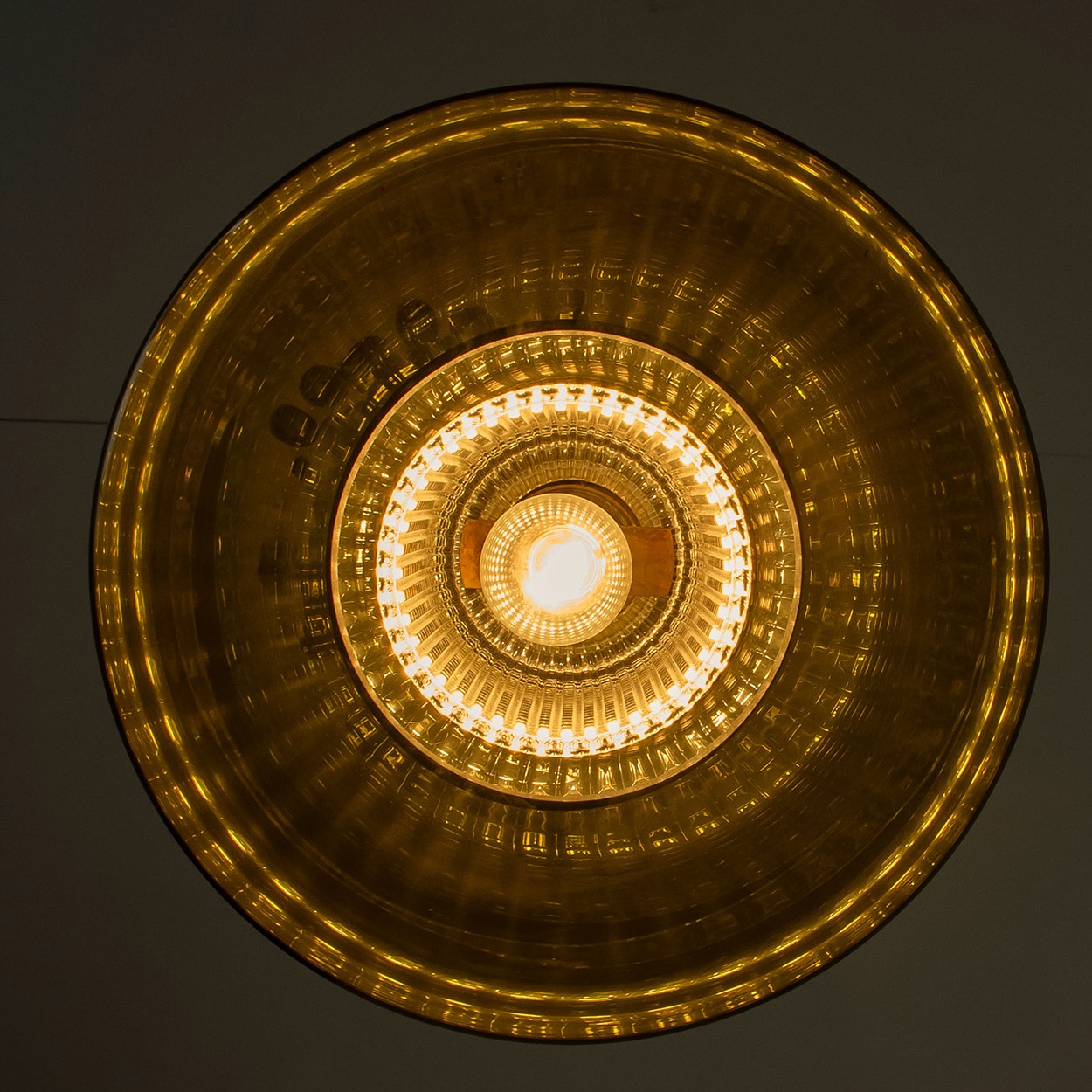 Pair of Green Glass Disc Pendants by Carl Fagerlund for Orrefors, 1960s