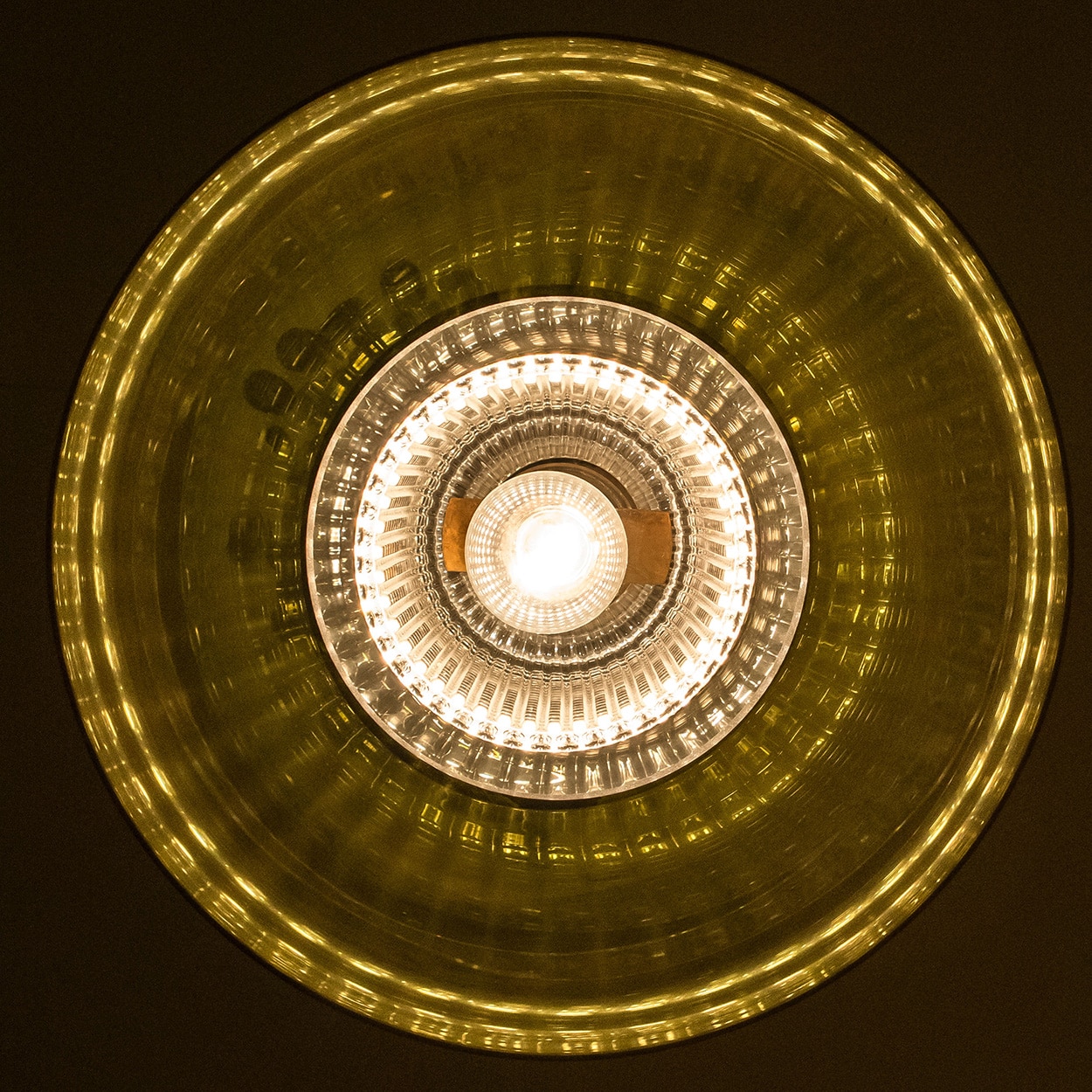 Pair of Green Glass Disc Pendants by Carl Fagerlund for Orrefors, 1960s