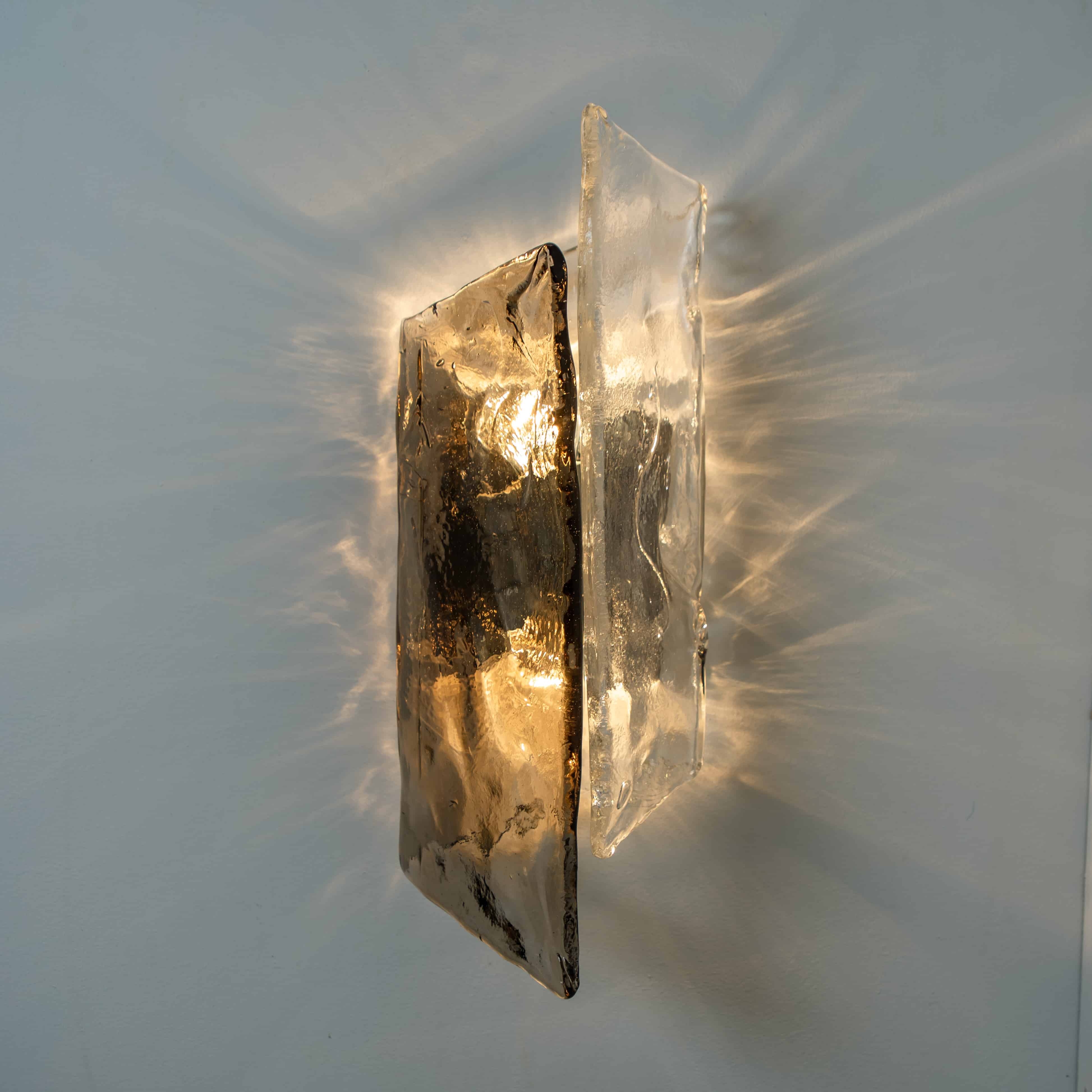 Large Nason Wall light for Mazzega  Murano Glass, 1970