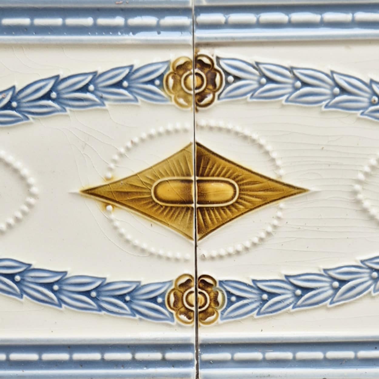 1 of 60 Art Nouveau Ties, SA Faiencies Bouffloulx, Belgium