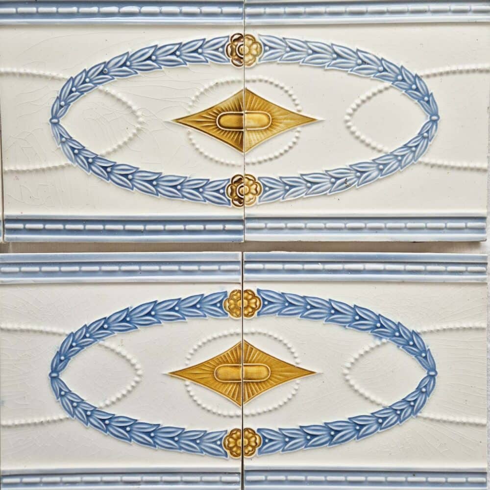 1 of 60 Art Nouveau Ties, SA Faiencies Bouffloulx, Belgium