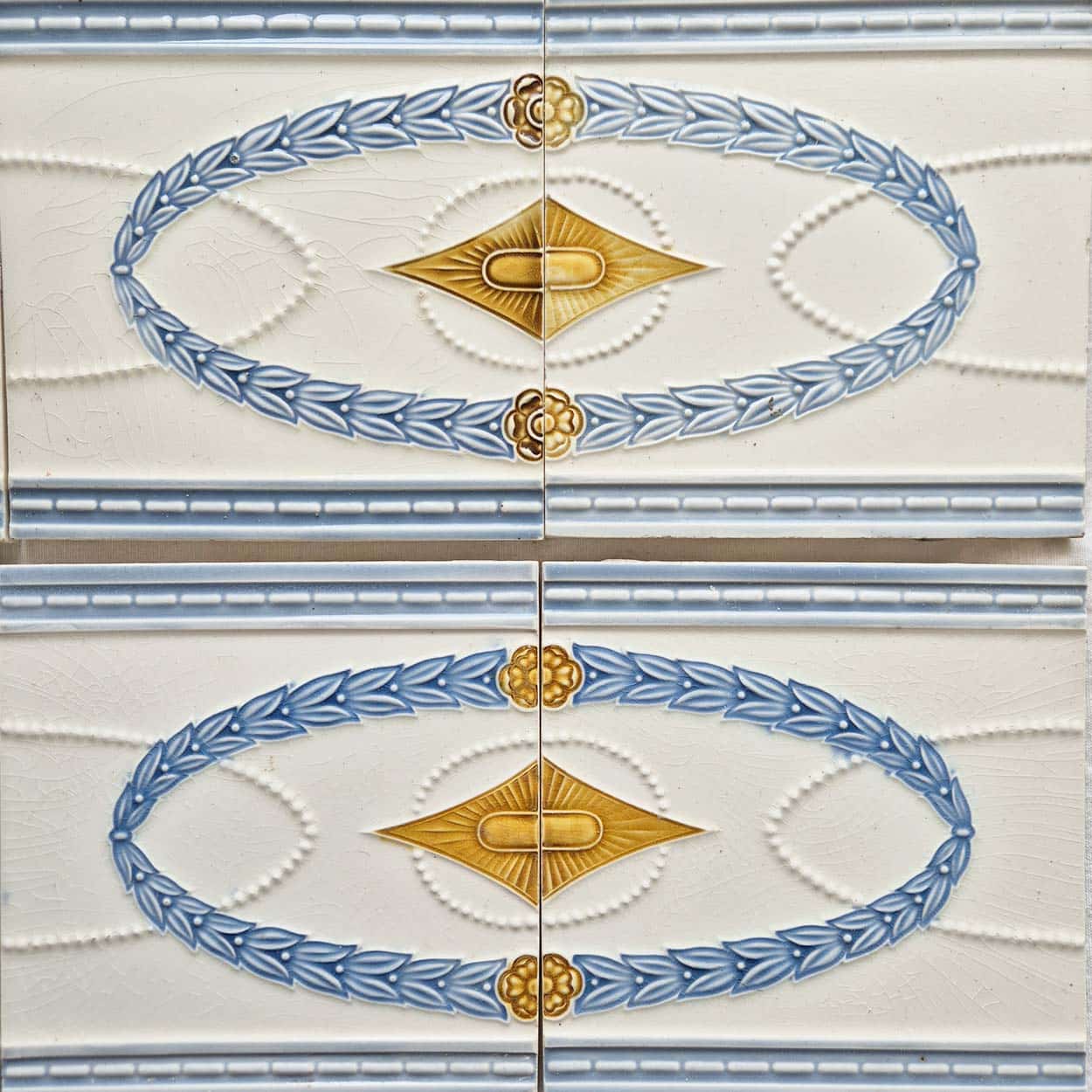 1 of 60 Art Nouveau Ties, SA Faiencies Bouffloulx, Belgium