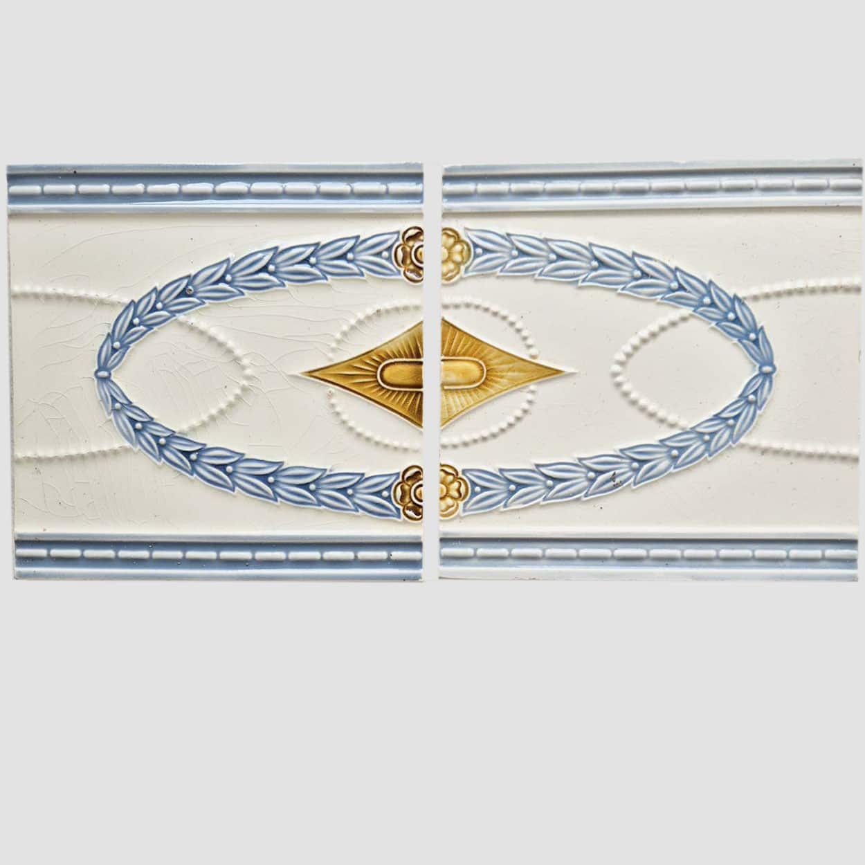 1 of 60 Art Nouveau Ties, SA Faiencies Bouffloulx, Belgium