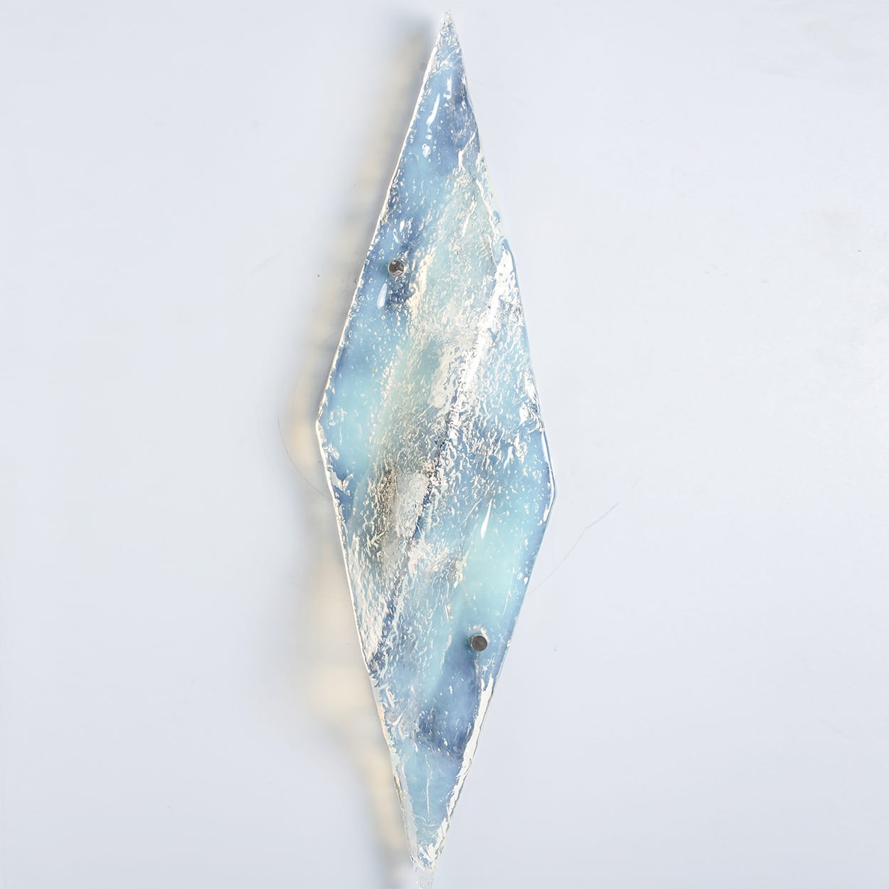 1 of the 2 Large Nason Wall lights for Mazzega Murano Iridescent Glass, 1970