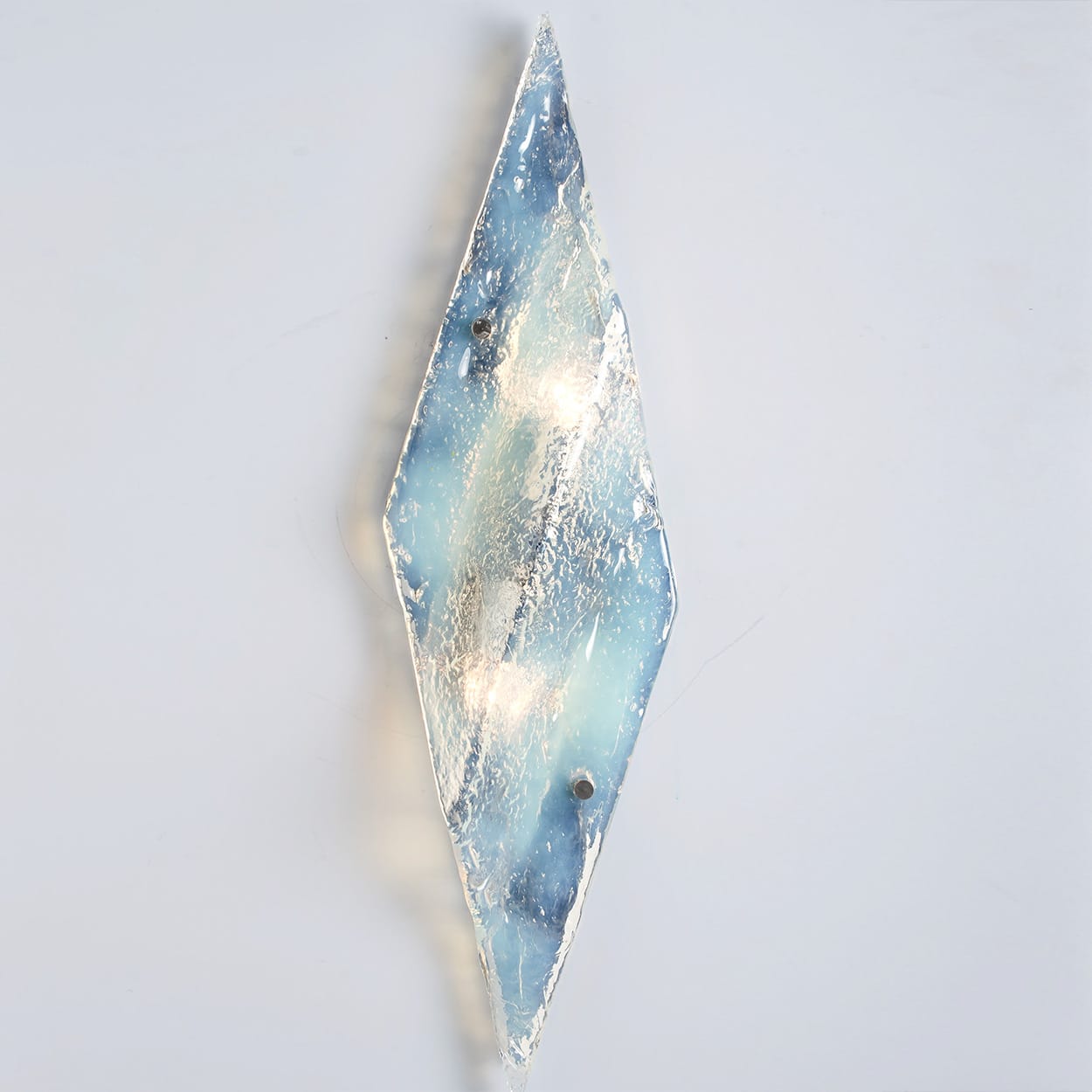 1 of the 2 Large Nason Wall lights for Mazzega Murano Iridescent Glass, 1970