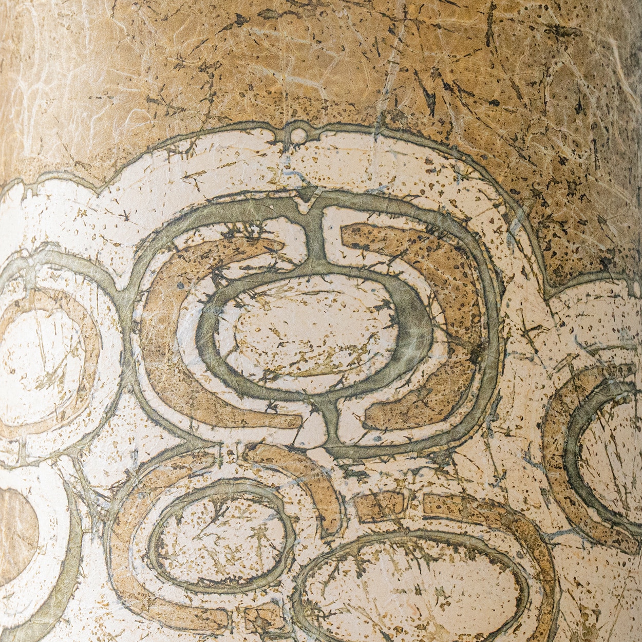 Jette Helleroe Ceramic Cube Table Lamp Combined with Matching Shade