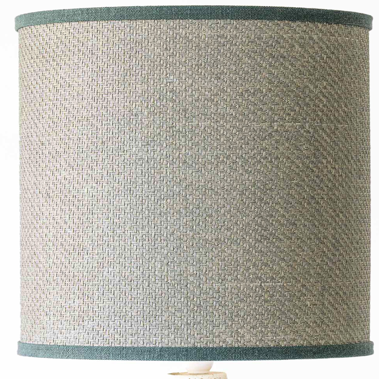 Bitossi Bergboms Green Beige Ceramic Table Lamp, Matching Shade by R. Houben