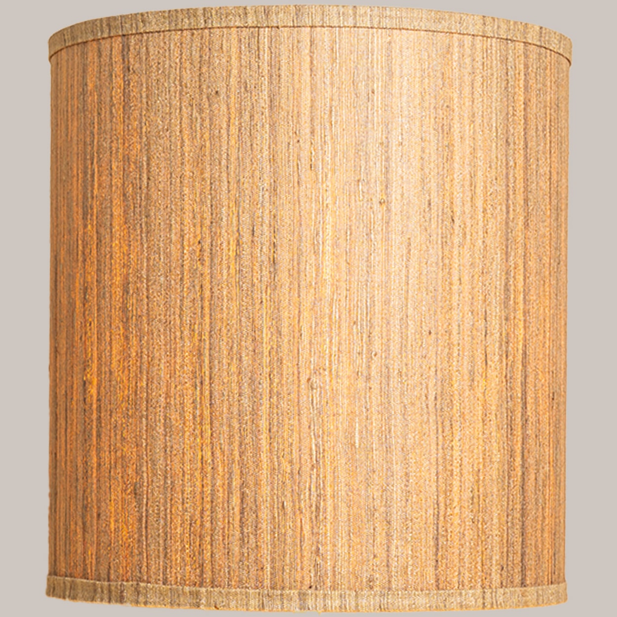 1 of the 2 Axella Ceramic Lamps Carved Pattern, Custom Made Shade by R. Houben